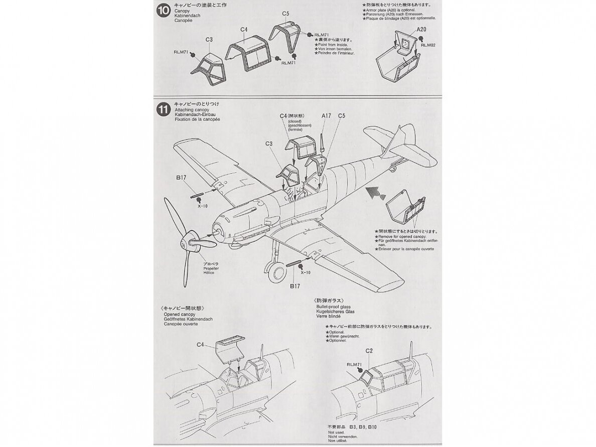 Tamiya - Messerschmitt Bf 109E3, 1/48, 61050 13 Tamiya - Messerschmitt Bf 109E3, 1/48, 61050 13