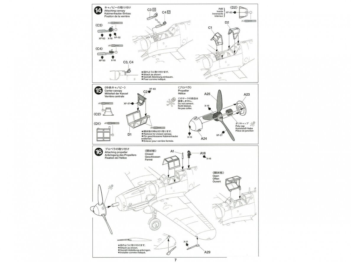 Tamiya - Messerschmitt Bf109 G-6, 1/72, 60790 15 Tamiya - Messerschmitt Bf109 G-6, 1/72, 60790 15