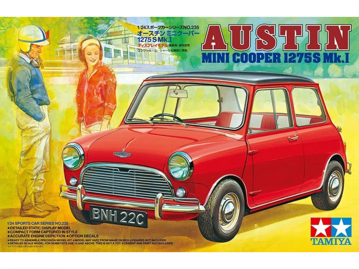 Tamiya - Austin Mini Cooper 1275S Mk.I, 1/24, 24235 Tamiya - Austin Mini Cooper 1275S Mk.I, 1/24, 24235