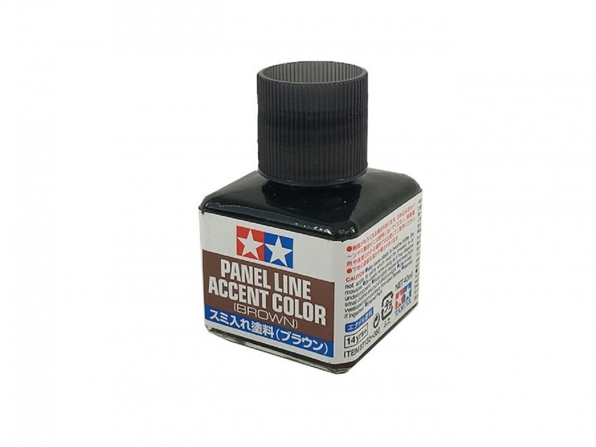 Tamiya - Panel line accent color Brown, 40ml, 87132 Tamiya - Panel line accent color Brown, 40ml, 87132