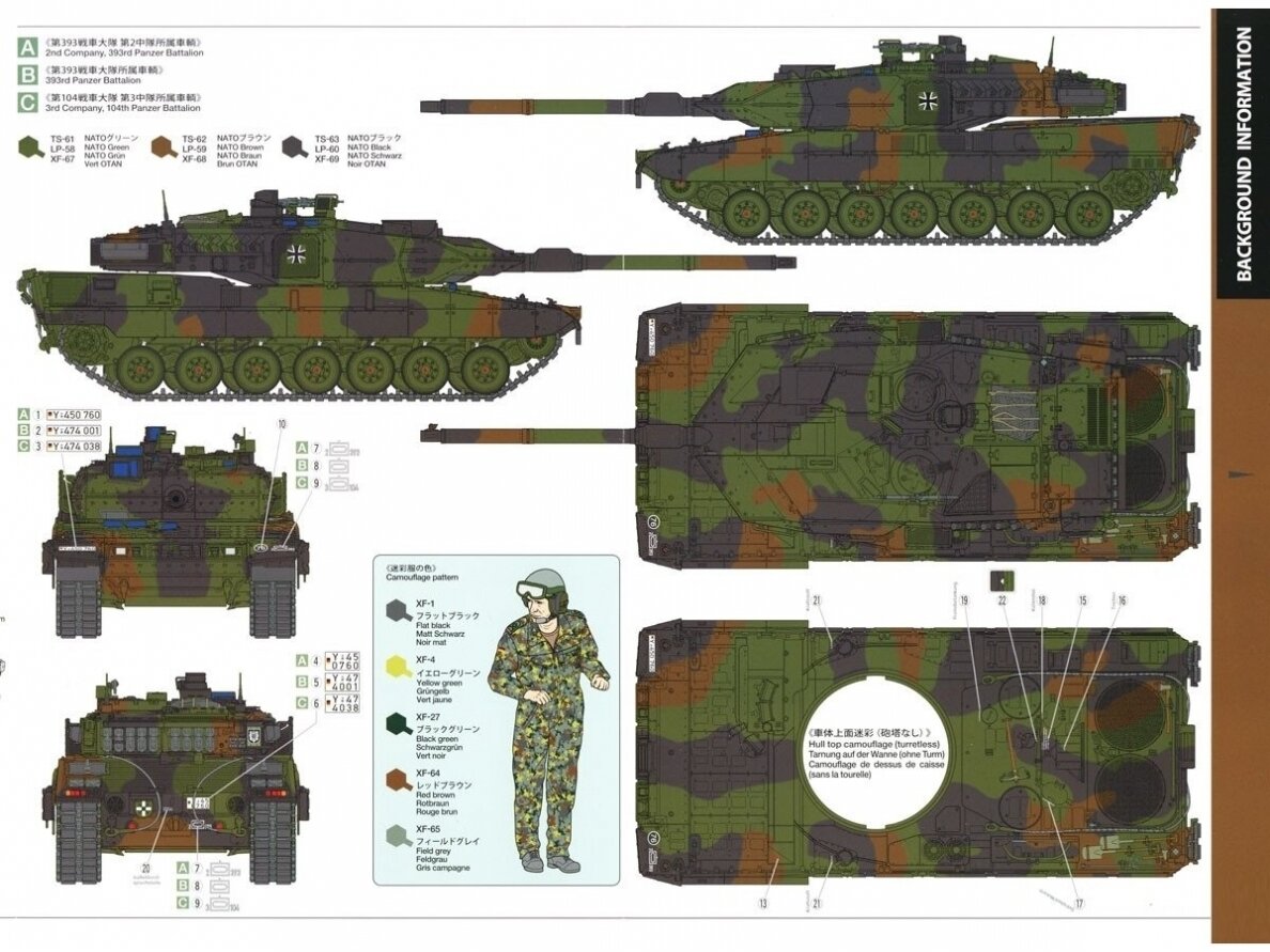 Tamiya - Leopard 2 A7V German Main Battle Tank, 1/35, 35387 20 Tamiya - Leopard 2 A7V German Main Battle Tank, 1/35, 35387 20
