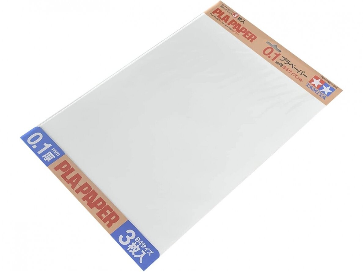 Tamiya - PLA Paper 0.1 mm, 70208 Tamiya - PLA Paper 0.1 mm, 70208