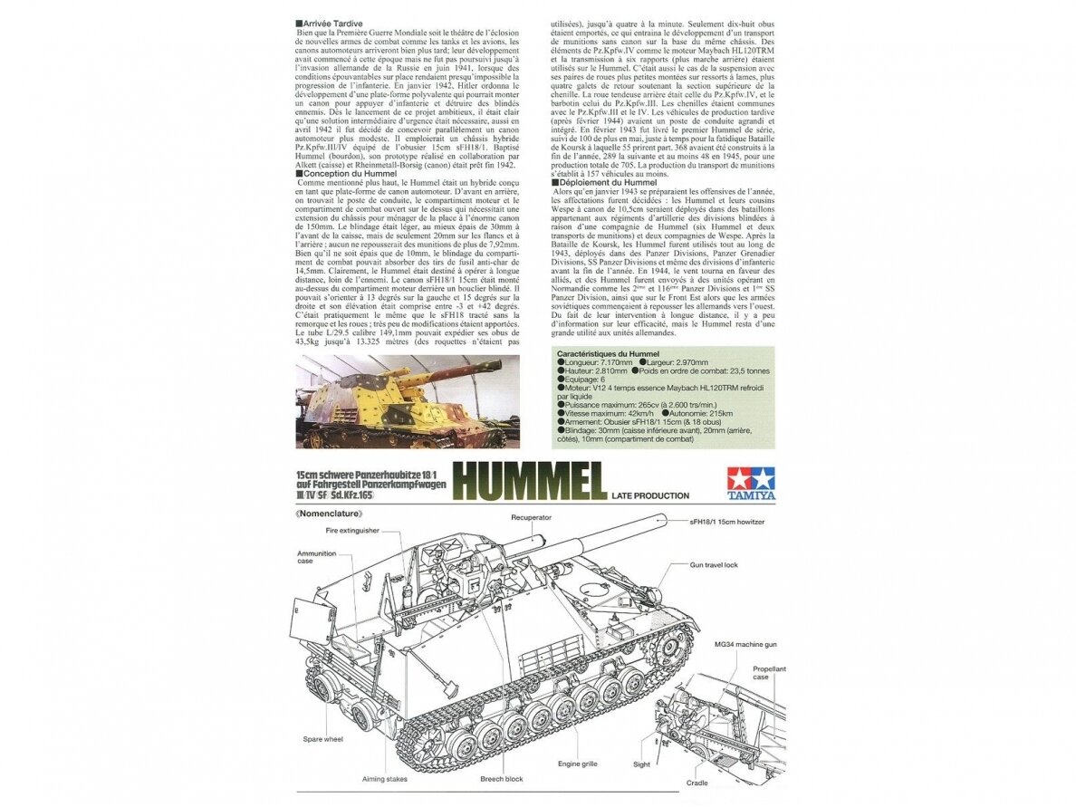 Tamiya - Sd.Kfz.165 Hummel (Late), 1/35, 35367 5 Tamiya - Sd.Kfz.165 Hummel (Late), 1/35, 35367 5