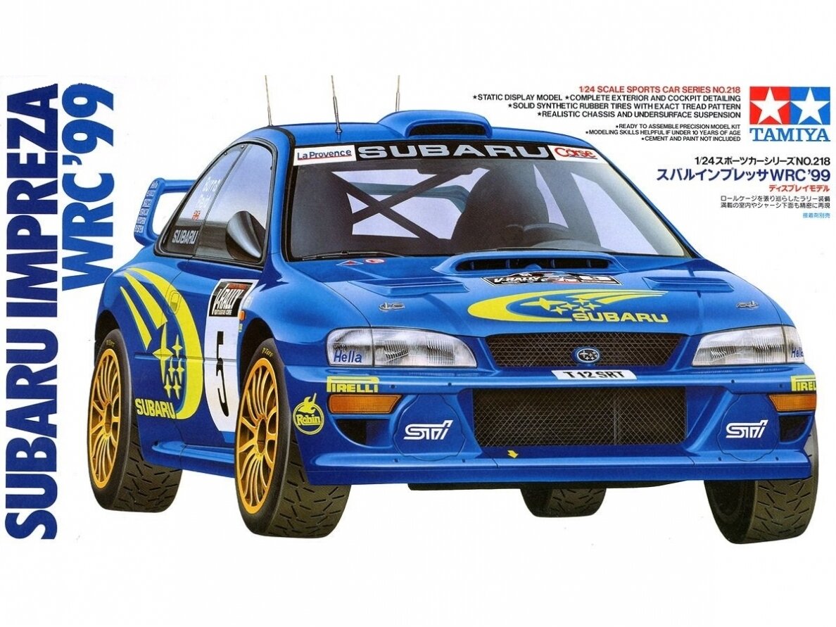 Tamiya - Subaru Impreza WRC `99, 1/24, 24218 Tamiya - Subaru Impreza WRC `99, 1/24, 24218