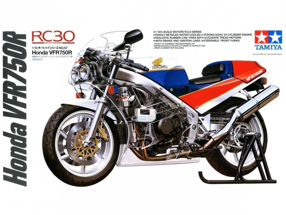Tamiya - Honda VFR750R, 1/12, 14057 Tamiya - Honda VFR750R, 1/12, 14057