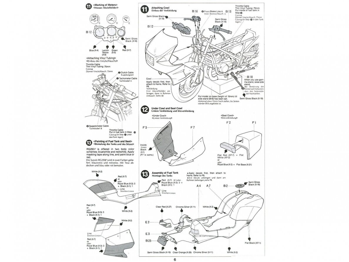 Tamiya - Suzuki RG250Γ with Full Options, 1/12, 14029 7 Tamiya - Suzuki RG250Γ with Full Options, 1/12, 14029 7