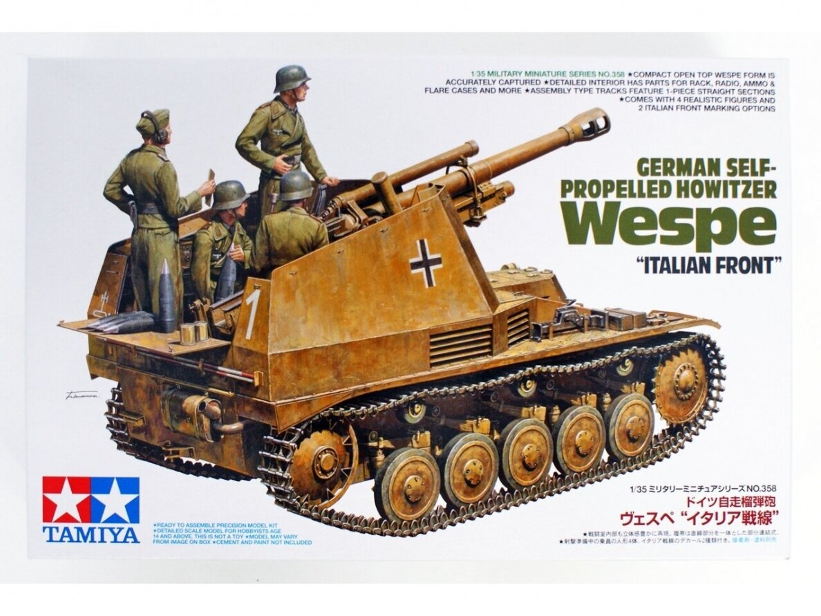 Tamiya - German Self-Propelled Howitzer Wespe, 1/35, 35358 Tamiya - German Self-Propelled Howitzer Wespe, 1/35, 35358