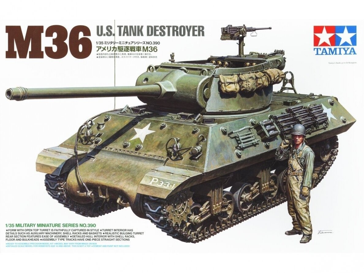 Tamiya - U.S. Tank Destroyer M36, 35390 Tamiya - U.S. Tank Destroyer M36, 35390