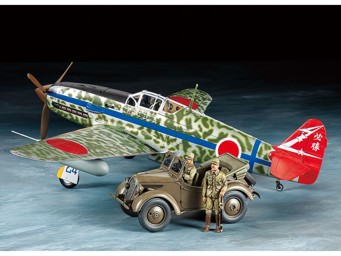 Tamiya - Kawasaki Ki-61-Id Hien (Tony) & 4x4 Light Vehicle Korugane Set, 25203 1 Tamiya - Kawasaki Ki-61-Id Hien (Tony) & 4x4 Light Vehicle Korugane Set, 25203 1