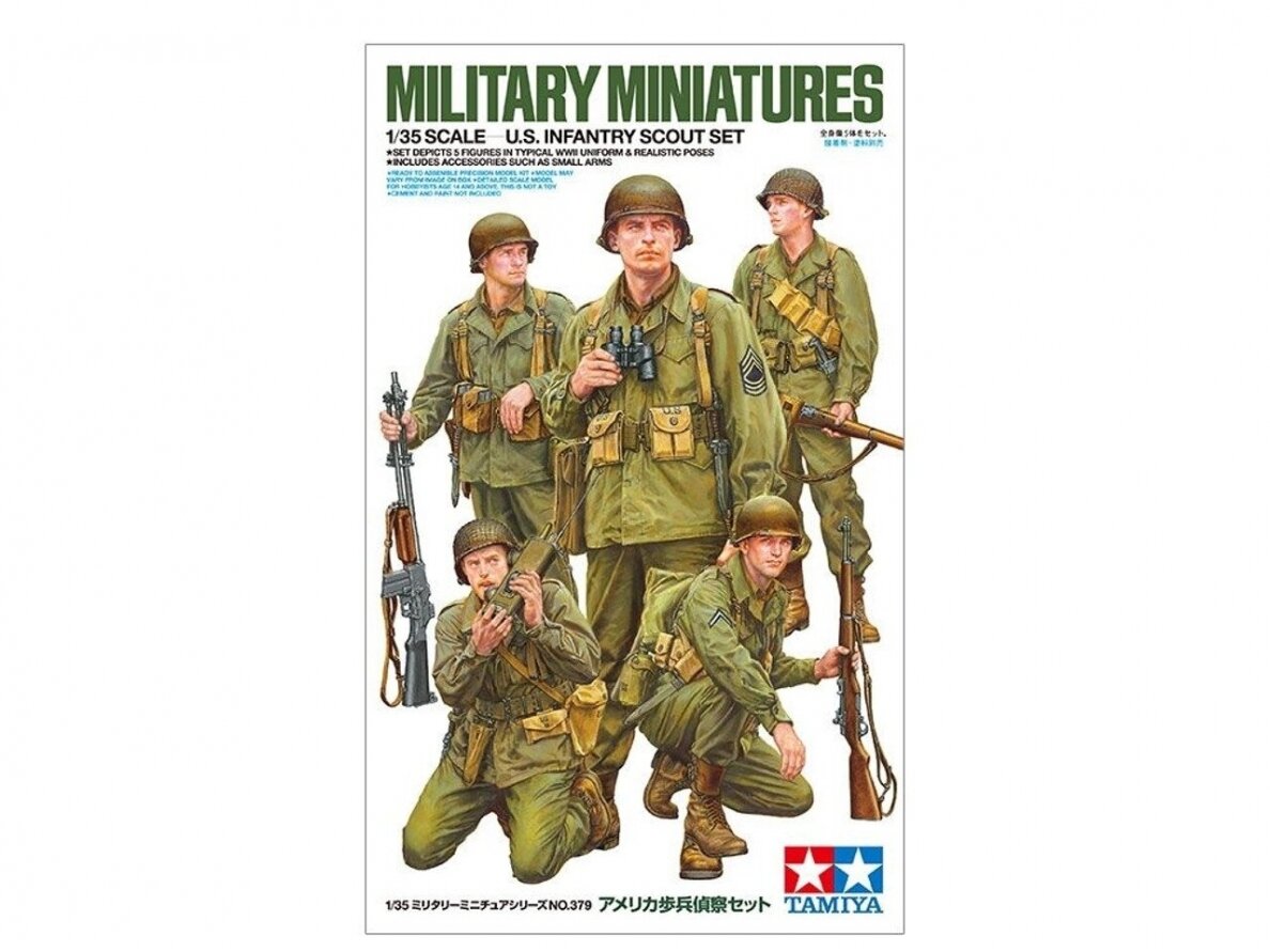 Tamiya - U.S. Infantry Scout Set, 1/35, 35379 Tamiya - U.S. Infantry Scout Set, 1/35, 35379