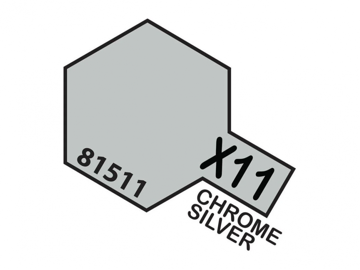 Tamiya - X-11 Chrome silver, 10ml Tamiya - X-11 Chrome silver, 10ml