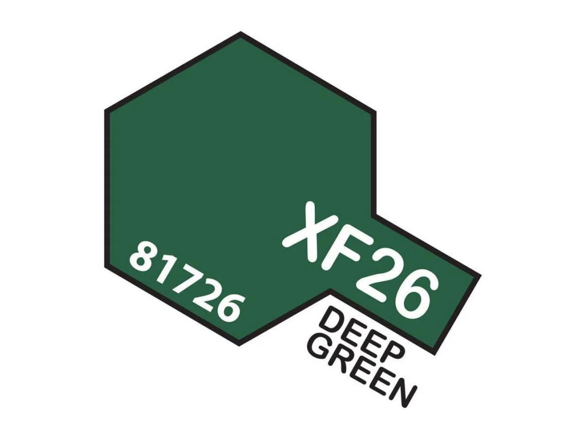Tamiya - XF-26 Deep green akriliniai dažai, 10ml Tamiya - XF-26 Deep green akriliniai dažai, 10ml