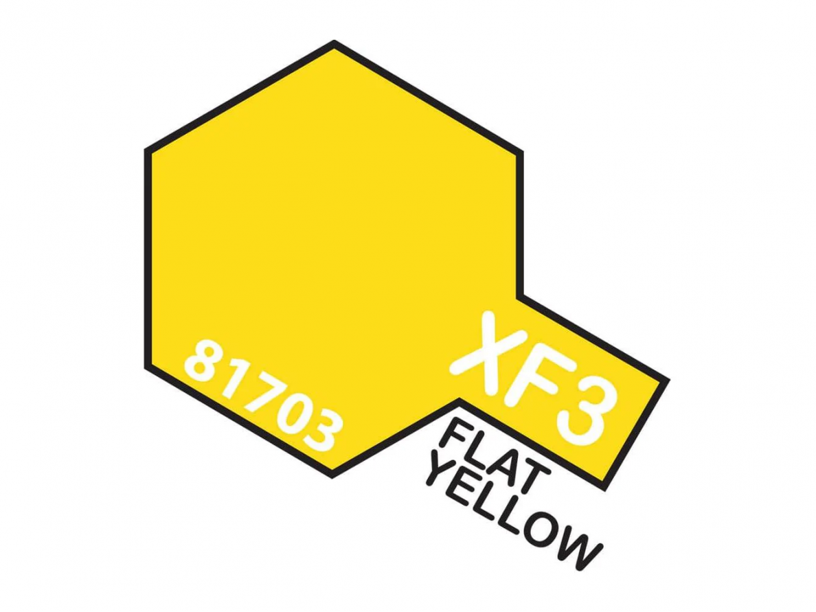 Tamiya - XF-3 Flat yellow akriliniai dažai, 10ml Tamiya - XF-3 Flat yellow akriliniai dažai, 10ml