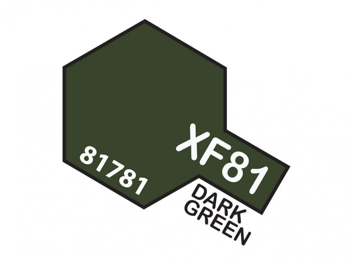 Tamiya - XF-81 Dark green 2 (RAF), 10ml Tamiya - XF-81 Dark green 2 (RAF), 10ml