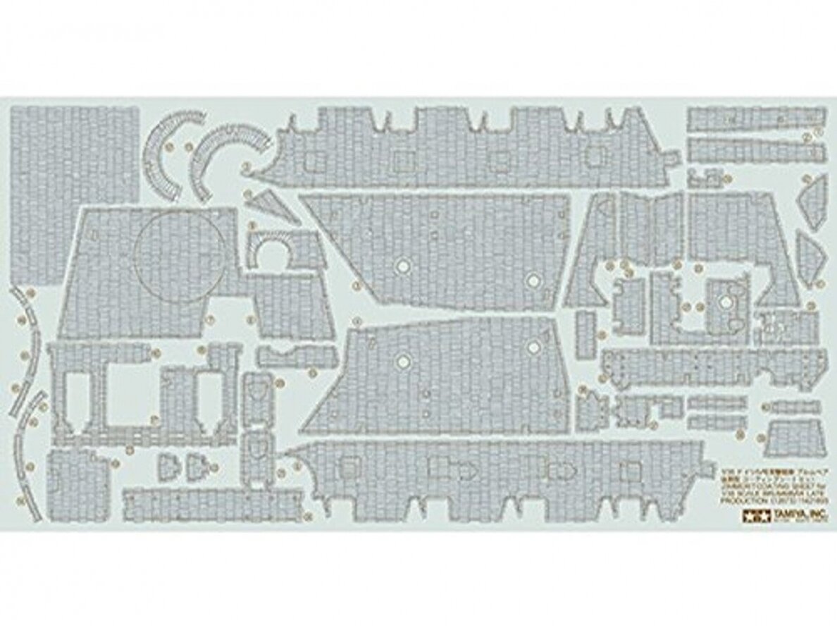 Tamiya - Zimmerit Coating Sheet for Brummbär Late Production, 1/35, 12673 1 Tamiya - Zimmerit Coating Sheet for Brummbär Late Production, 1/35, 12673 1