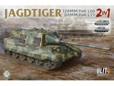 Takom - Jagdtiger 128 mm Pak L66 & 88mm Pak L71 2 in 1, 1/35, 8008