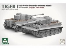 Takom - Sd.Kfz.181 Pz.Kpfw.VI Ausf.E Tiger I Early-Production Model w/Steel Weels Zimmerit `Gruppe Failman`, 2202 Takom - Sd.Kfz.181 Pz.Kpfw.VI Ausf.E Tiger I Early-Production Model w/Steel Weels Zimmerit `Gruppe Failman`, 2202