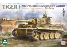 Takom - Tiger I Mid Production w/zimmerit Sd.Kfz. 181 Pz.Kpfw. VI Ausf. E Otto Carius, 1/35, 2200