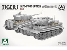 Takom - Tiger I Late Production w/zimmerit Sd.Kfz. 181 Pz.Kpfw. VI Ausf. E (Late/Late Command), 1/35, 2199