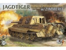 Takom - Jagdtiger Sd.Kfz. 186 Porsche production type w/Zimmerit, 1/35, 8012
