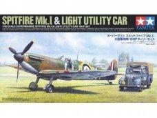 Tamiya - Supermarine Spitfire Mk.I & Light Utility Car 10HP Tilly Set, 1/48, 25211 Tamiya - Supermarine Spitfire Mk.I & Light Utility Car 10HP Tilly Set, 1/48, 25211
