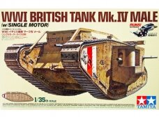Tamiya - WWI British Tank Mk. IV Male (su varikliu), 1/35, 30057
