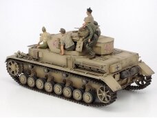 Tamiya - Panzerkampfwagen IV Ausf F. & Motorcycle North Africa, 1/35, 25208