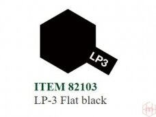 Tamiya - LP-3 Flat black, 10ml
