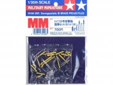 Tamiya - StuG III Brass 75mm & 105mm Projectiles, 1/35, 35198