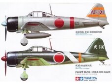 Tamiya - Mitsubishi A6M2 Zero Fighter, 1/48, 61016