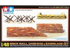 Tamiya - WWII Diorama-Set Brick Wall&Sandbag, 1/48, 32508 Tamiya - WWII Diorama-Set Brick Wall&Sandbag, 1/48, 32508