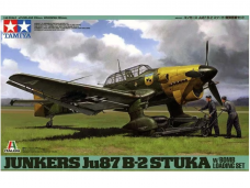 Tamiya - Junkers Ju 87B-2 Stuka w/Bomb Loading Set, 1/48, 37008