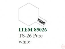 Tamiya - Purškiami dažai TS-26 Pure white, 100ml