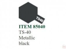 Tamiya - TS-40 Metallic black, 100ml