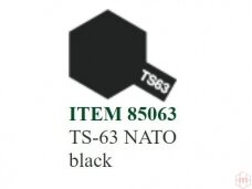 Tamiya - Purškiami dažai TS-63 NATO black, 100ml