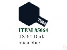 Tamiya - Purškiami dažai TS-64 Dark mica blue, 100ml
