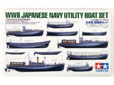 Tamiya - WWII Japanese Navy Utility Boat Set, 1/350, 78026