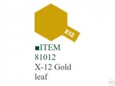 Tamiya - X-12 Gold leaf akriliniai dažai, 10ml