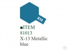 Tamiya - X-13 Metallic blue akriliniai dažai, 10ml