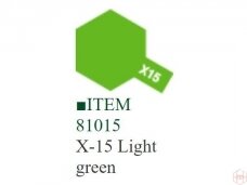 Tamiya - X-15 Light green akriliniai dažai, 10ml