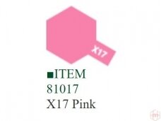 Tamiya - X-17 Pink akriliniai dažai, 10ml