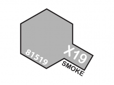 Tamiya - X-19 Smoke akriliniai dažai, 10ml