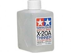 Tamiya - X-20A Acrylic thinner akrilinių dažų skiediklis, 250ml