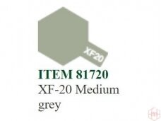Tamiya - XF-20 Medium grey akriliniai dažai, 10ml