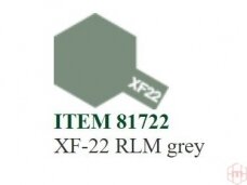 Tamiya - XF-22 RLM grey akriliniai dažai, 10ml