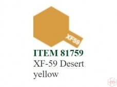 Tamiya - XF-59 Desert yellow akriliniai dažai, 10ml