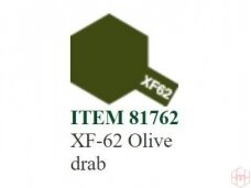 Tamiya - XF-62 Olive drab akriliniai dažai, 10ml