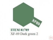 Tamiya - XF-89 Dark green 2 akriliniai dažai, 10ml