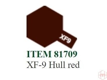 Tamiya - XF-9 Hull red, 10ml