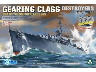 Takom - Gearing-Class Destroyers USS DD-743 Southerland 1944, 1/700, 7057 Takom - Gearing-Class Destroyers USS DD-743 Southerland 1944, 1/700, 7057